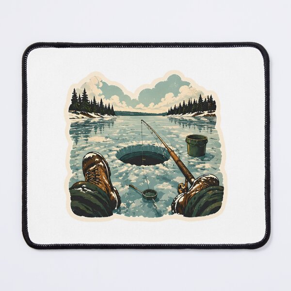 Item preview, Ice Fishing Watercolor designed and sold by ChemicalXShop.