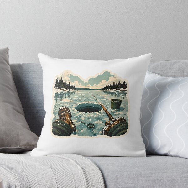 Item preview, Ice Fishing Watercolor designed and sold by ChemicalXShop.