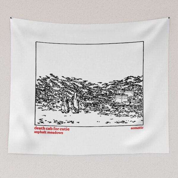 Item preview, Black SIlhouette Frame Indie Rock With Red Typography designed and sold by DeadTired666.