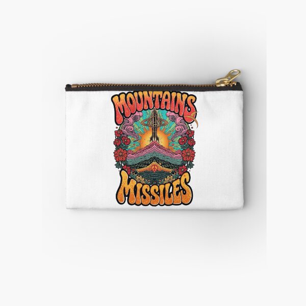 Item preview, Mountains Not Missiles Retro 70s Psychedelic Poster  designed and sold by Skyrocketz.