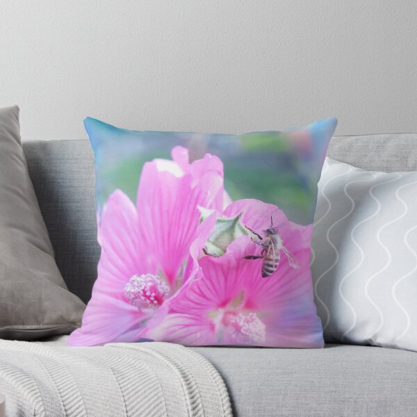 Item preview, Bee on Pink Flower designed and sold by treasacustoms.