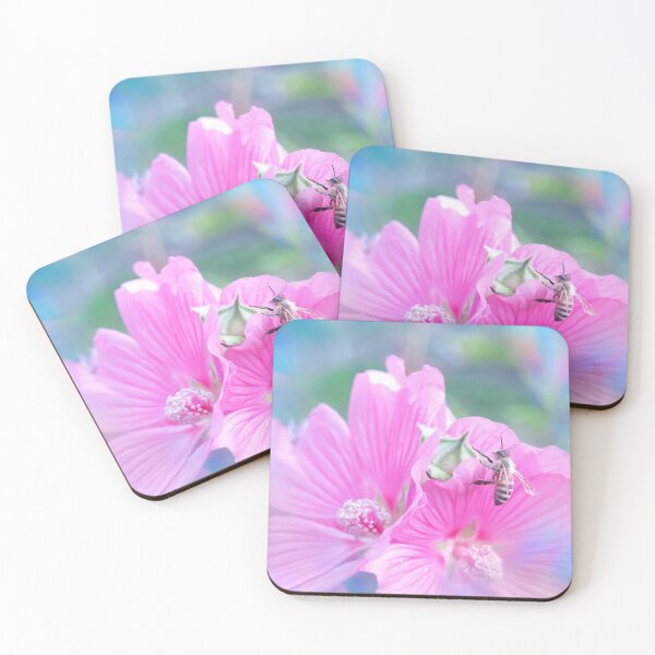 Item preview, Bee on Pink Flower designed and sold by treasacustoms.