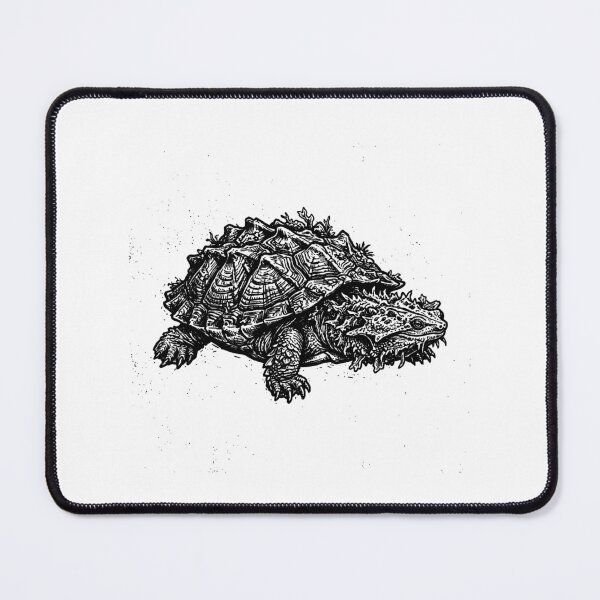 Item preview, Vintage Woodcut Matamata Turtle Illustration designed and sold by DuckOddity.