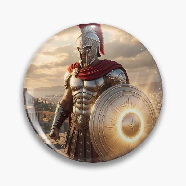 Item preview, Epic Spartan Warrior Ancient Greece Acropolis designed and sold by GalleryBrisArt.