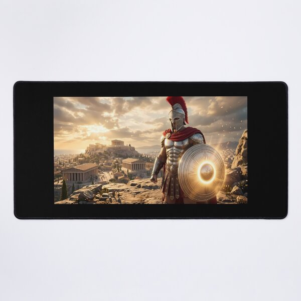 Item preview, Epic Spartan Warrior Ancient Greece Acropolis designed and sold by GalleryBrisArt.