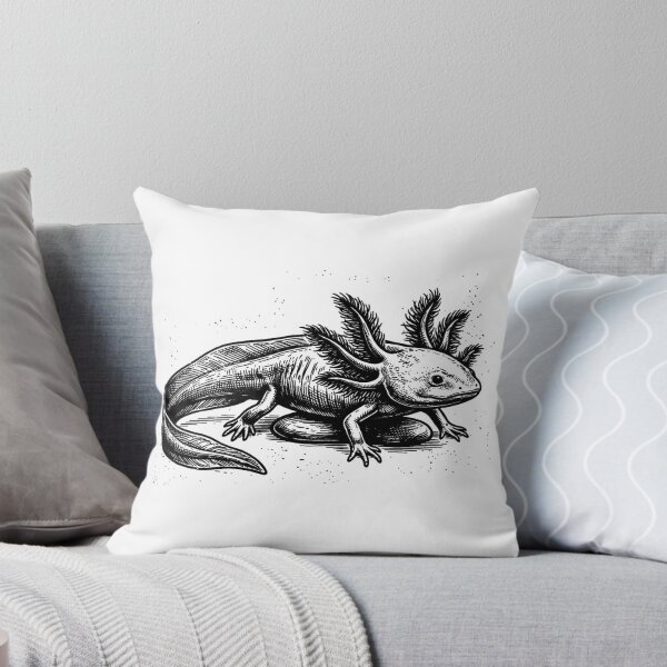 Item preview, Vintage Woodcut Axolotl Illustration designed and sold by DuckOddity.