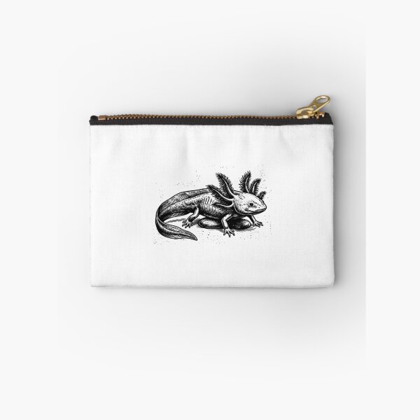 Item preview, Vintage Woodcut Axolotl Illustration designed and sold by DuckOddity.