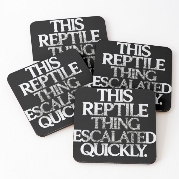 Item preview, This Reptile Thing Escalated Quickly Funny Snake Lizard Owner Humor designed and sold by haitrieuic96.