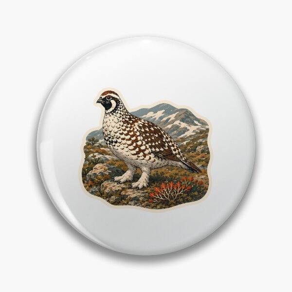 Item preview, Willow Ptarmigan Watercolor designed and sold by ChemicalXShop.