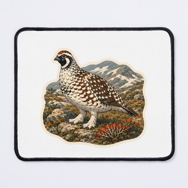 Item preview, Willow Ptarmigan Watercolor designed and sold by ChemicalXShop.