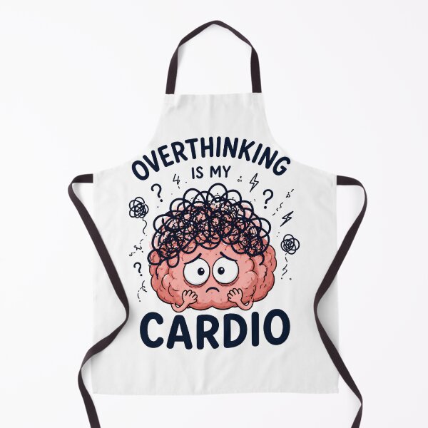 Item preview, Overthinking Is My Cardio Funny Brain T-Shirt | Anxiety Humor | Mental Health Meme | Introvert Gift | Cute Overthinker Design designed and sold by 1234saad.