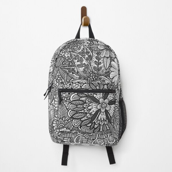 Item preview, Floral design work - black and white designed and sold by Charlotte Weaver.