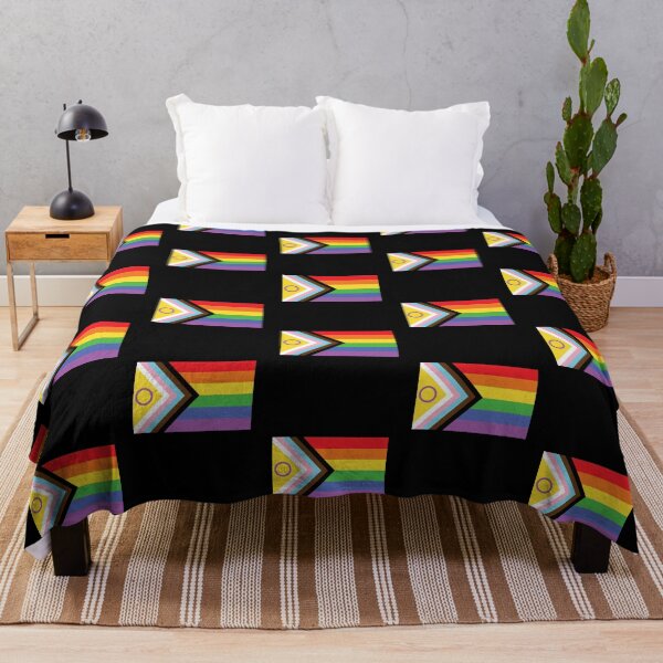 Item preview, LGBTQIA Progressive Pride Flag designed and sold by AdventureTee.
