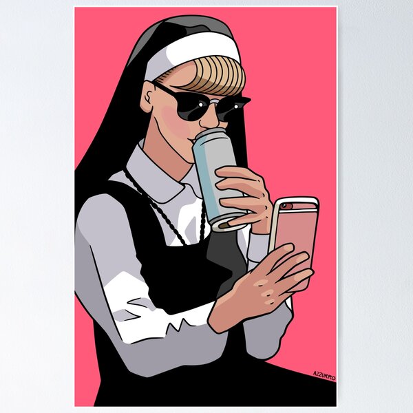 Item preview, Naughty Nun designed and sold by azzurroarts.