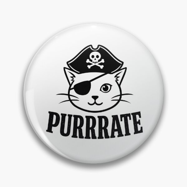 Item preview, Cat Pirate Minimalist Silhouette Funny Cat Lover designed and sold by JIGUWORLD.