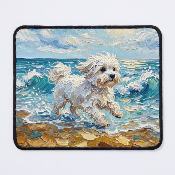 Item preview, Beach Days - Maltese designed and sold by AjaTrier.