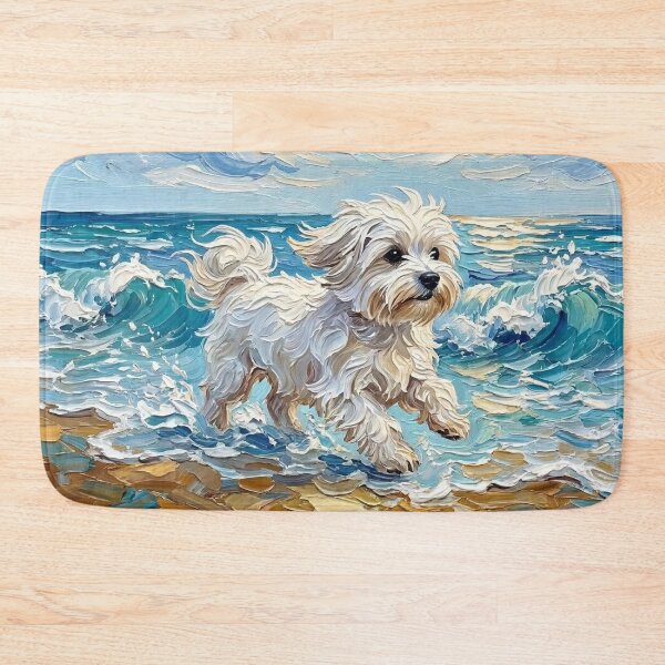 Item preview, Beach Days - Maltese designed and sold by AjaTrier.
