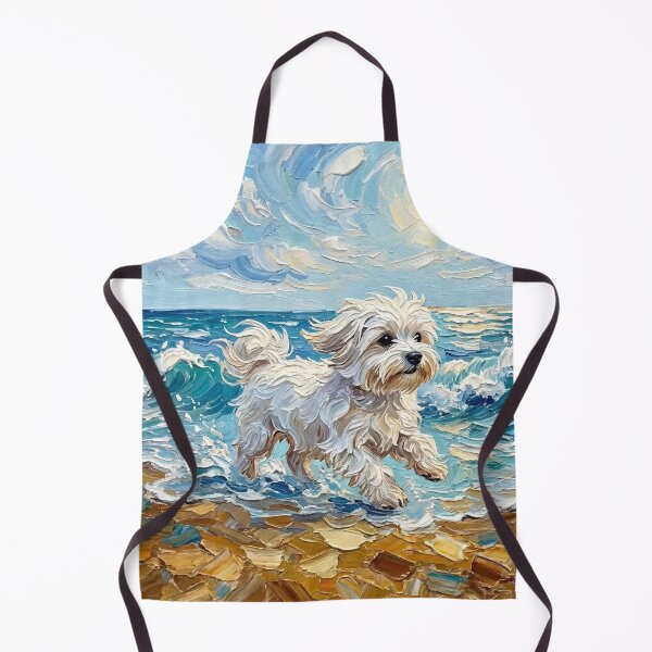 Item preview, Beach Days - Maltese designed and sold by AjaTrier.