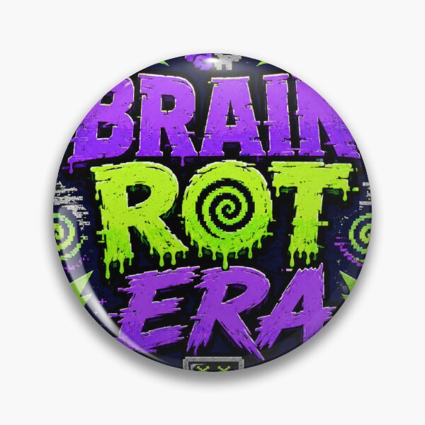 Item preview, Brain Rot Era Sticker designed and sold by RedRubyBubble.