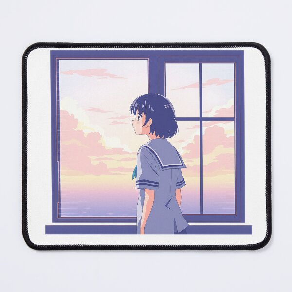 Item preview, Girl at the Window, Sunset Sea designed and sold by T-domain.