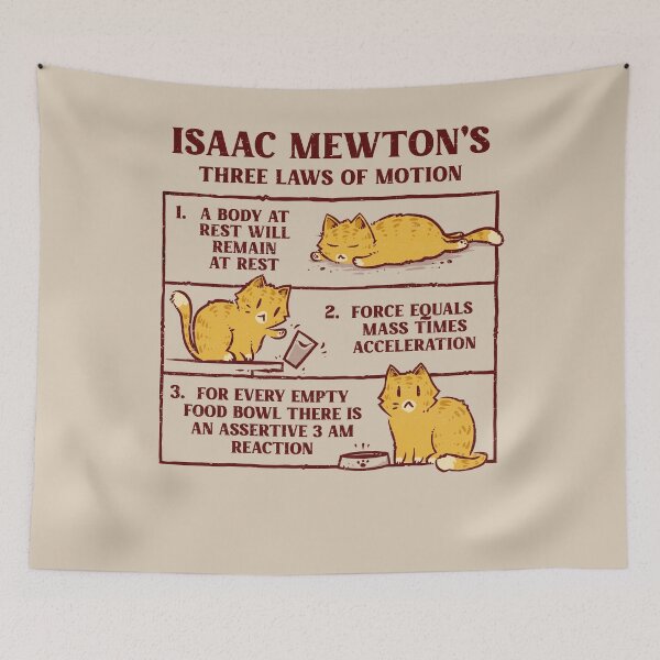 Item preview, Isaac Mewton's Laws Of Motion designed and sold by kg07.
