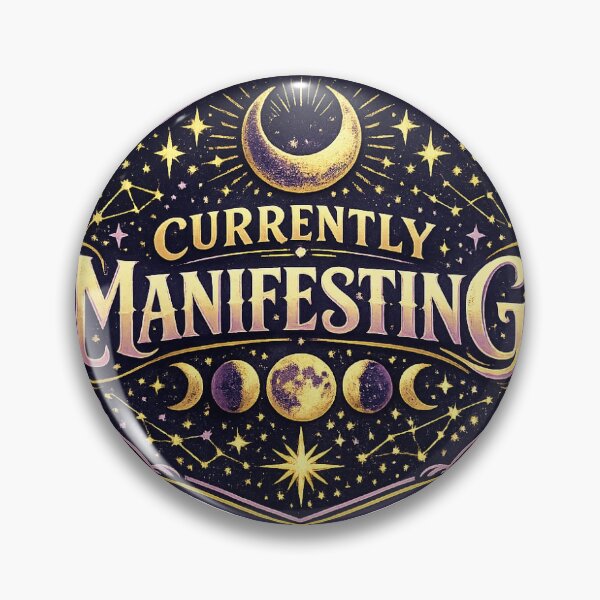 Item preview, Currently Manifesting Sticker designed and sold by RedRubyBubble.