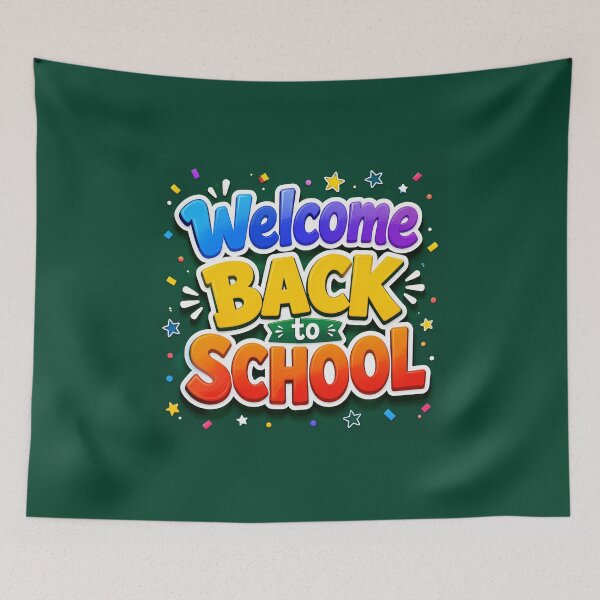 Item preview, Colorful Welcome Back to School Rainbow 3D Bubble Text Classroom Magnet designed and sold by FestivityFinds.