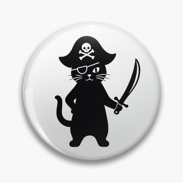 Item preview, Purrrate Cat Pirate Funny Cat Lover Minimalist  designed and sold by JIGUWORLD.