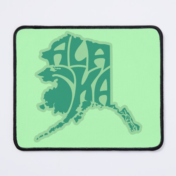 Artikelvorschau, Alaska innerhalb einer Alaska-Karte in Grün entworfen und verkauft von AlaskaExtreme.