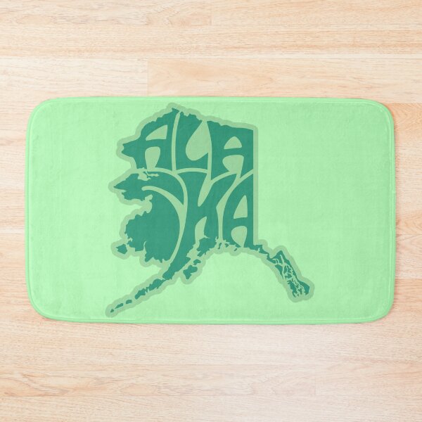 Item preview, Alaska inside of an Alaska map in green designed and sold by AlaskaExtreme.