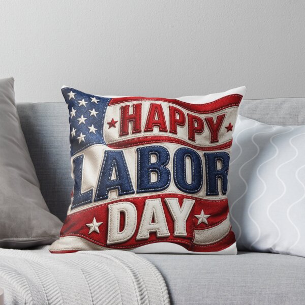 Item preview, Happy Labor Day - Patriotic American Flag Design designed and sold by Krystek-Studio .
