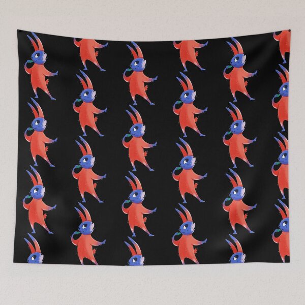 Item preview, Sweet Rabbit Quirky Blue And Orange Bunny Illustration designed and sold by KarminaArts.