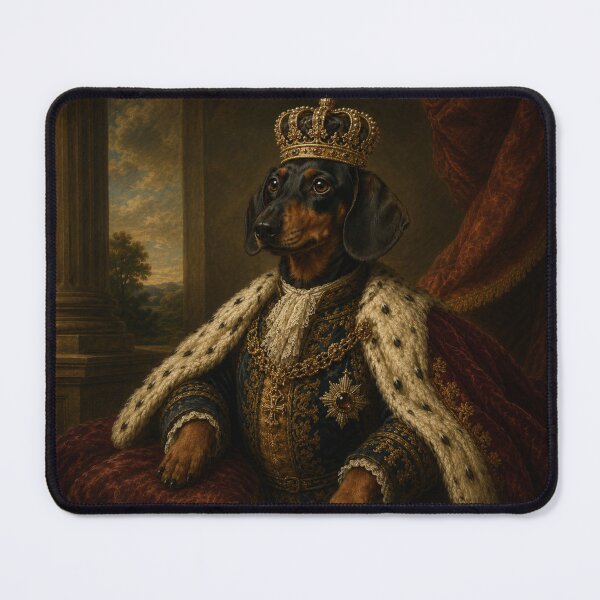 Item preview, The Royal Dachshund - King of the Castle designed and sold by LittleGinnyArt.
