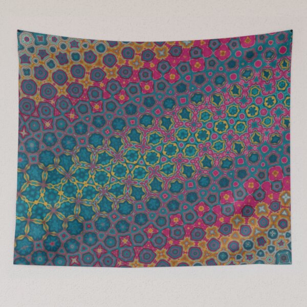 Item preview, Electric Mardi Gras Pattern designed and sold by Shy Fractal Designs.