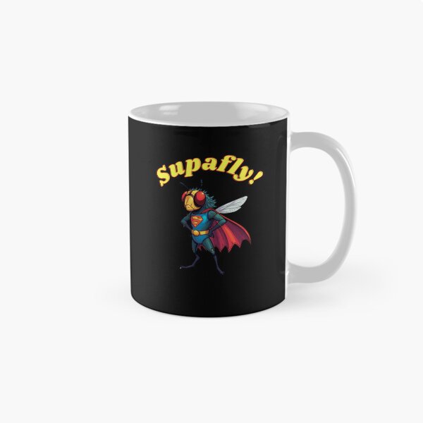 Item preview, Supafly the Superhero Housefly - Funny Insect Lover Graphic for T-Shirts & Stickers designed and sold by SpokeBender.