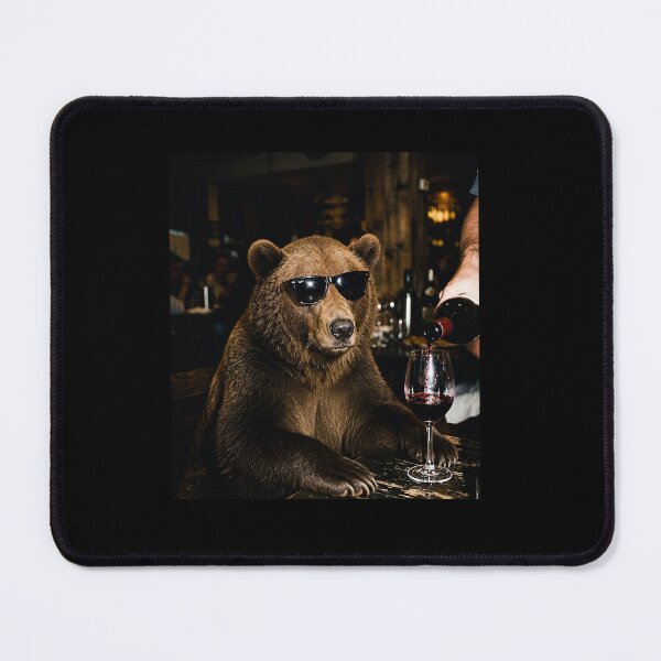 Item preview, Bear Wine Drinker , Funny Animal Graphic designed and sold by hargisnamocho.