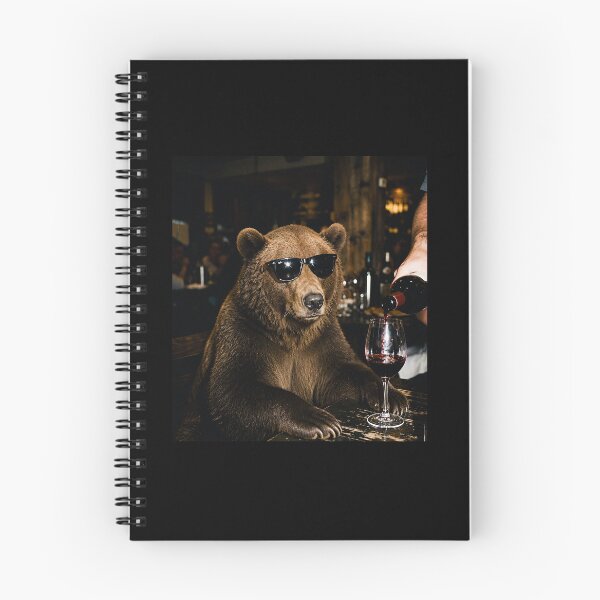 Item preview, Bear Wine Drinker , Funny Animal Graphic designed and sold by hargisnamocho.