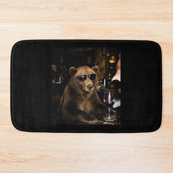 Item preview, Bear Wine Drinker , Funny Animal Graphic designed and sold by hargisnamocho.