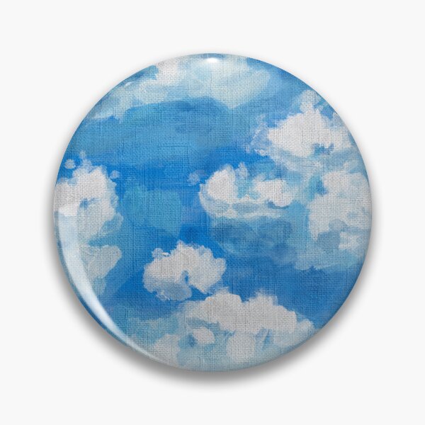 Item preview, Aesthetic Summer Sky and Green Meadow Painting designed and sold by LafinaArt.