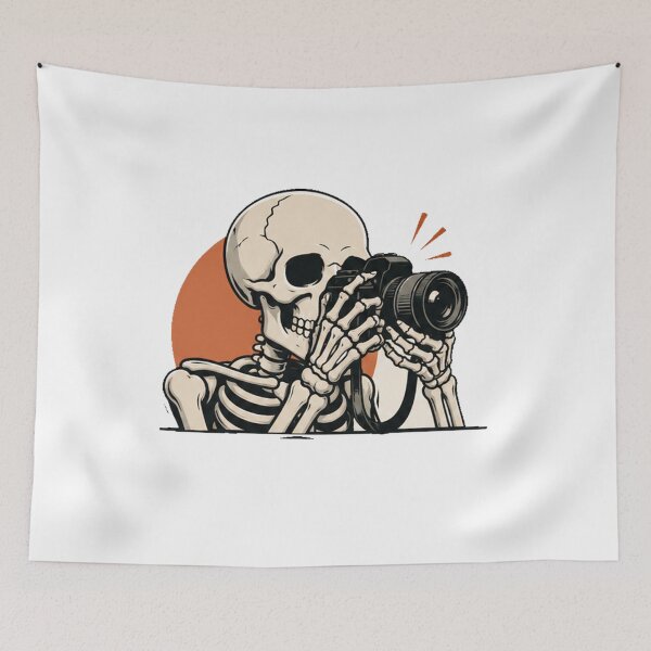 Item preview, Funny Skeleton Photographer  designed and sold by Mystic & Celestial Art.