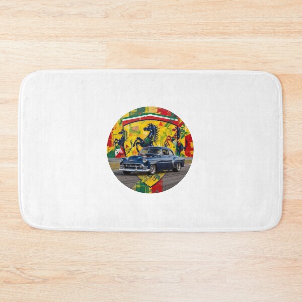 Item preview, Vintage 1950s Muscle Car Circular Abstract Prancing Horse Art designed and sold by MottotoTech.