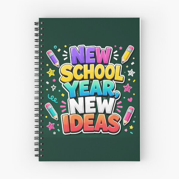 Item preview, New School Year New Ideas Rainbow 3D Bubble Text Classroom Magnet designed and sold by FestivityFinds.