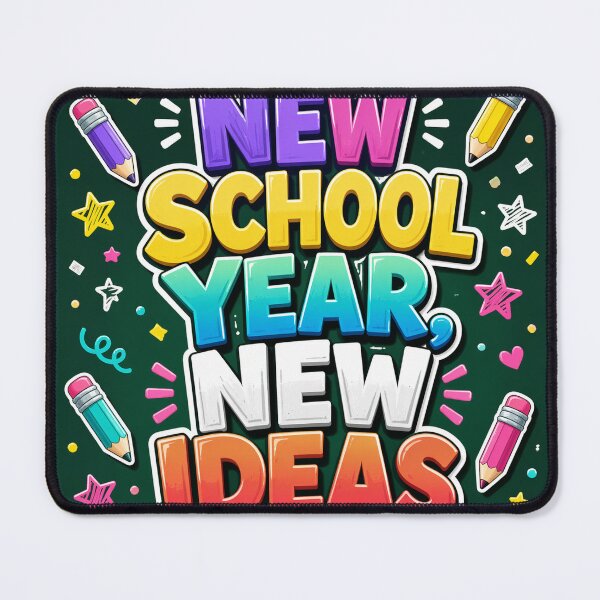 Item preview, New School Year New Ideas Rainbow 3D Bubble Text Classroom Magnet designed and sold by FestivityFinds.