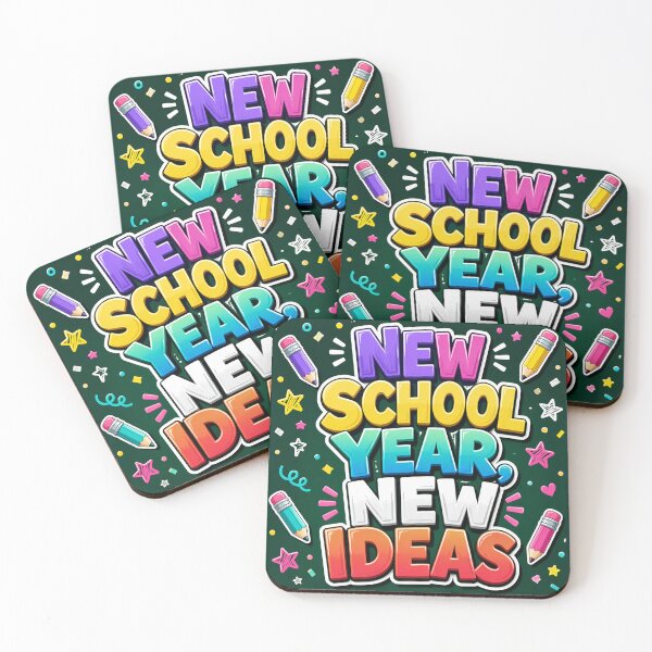 Item preview, New School Year New Ideas Rainbow 3D Bubble Text Classroom Magnet designed and sold by FestivityFinds.