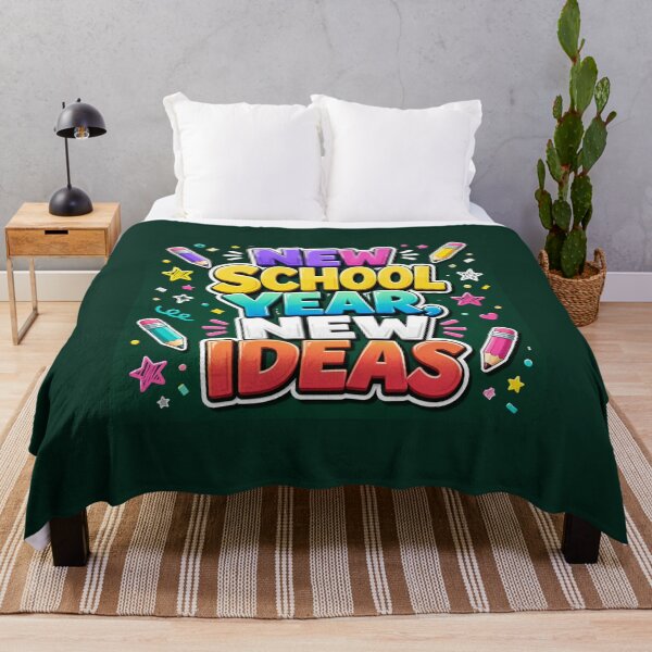 Item preview, New School Year New Ideas Rainbow 3D Bubble Text Classroom Magnet designed and sold by FestivityFinds.