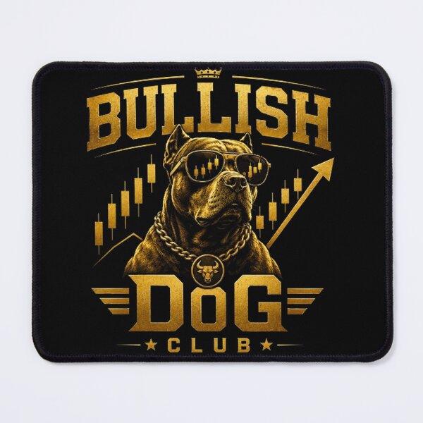 Item preview, Bullish Dog Club Funny Trader Dog Trading Design designed and sold by PipForgeStudio .