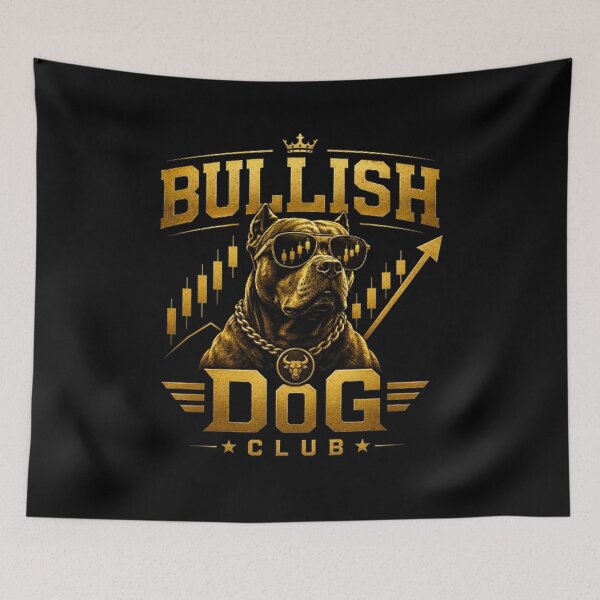 Item preview, Bullish Dog Club Funny Trader Dog Trading Design designed and sold by PipForgeStudio .