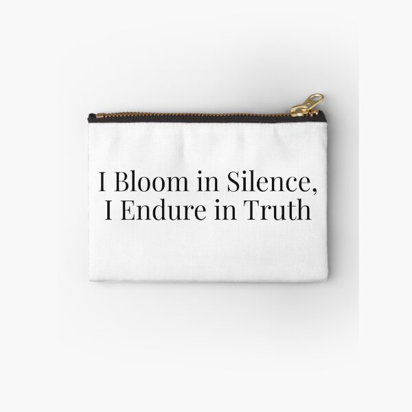 Item preview, I Bloom in Silence Endure in Truth – Minimalist Stoic Woman designed and sold by PixelBlob.