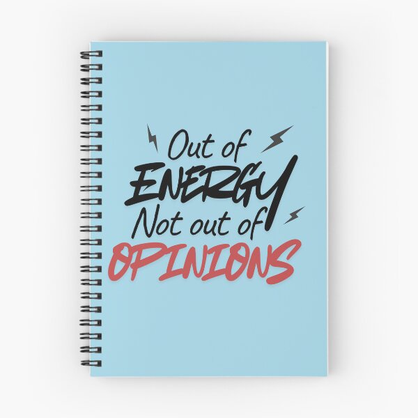 Item preview, Out of Energy Not Out of Opinions Funny Introvert Quote T-Shirt  designed and sold by RteesStudio.