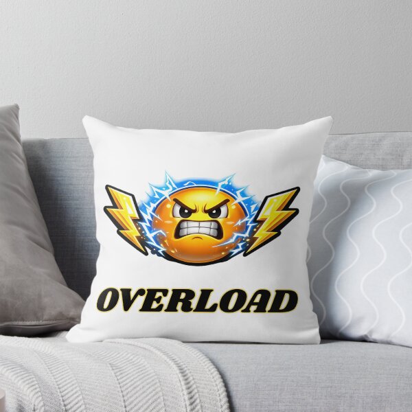 Item preview, Overload ⚡ Angry Power Emoji | Electric Rage Expression | Gaming Sticker designed and sold by UrbanEchoHub.
